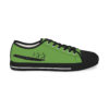 *Kicks – OSGOGO Cursive – Men’s Black Print on Green Low-Top