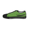 *Kicks – OSGOGO Cursive – Men’s Black Print on Green Low-Top - Image 5