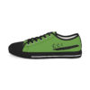 *Kicks – OSGOGO Cursive – Men’s Black Print on Green Low-Top - Image 6