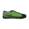 *Kicks – OSGOGO Cursive – Men’s Black Print on Green Low-Top - Image 7