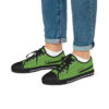 *Kicks – OSGOGO Cursive – Men’s Black Print on Green Low-Top - Image 8