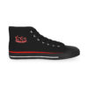 **Kicks – OSGOGO 3D Stripes – Men’s Red Print on Black High-Top - Image 4
