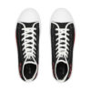 **Kicks – OSGOGO 3D Stripes – Men’s Red Print on Black High-Top - Image 8