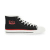 **Kicks – OSGOGO 3D Stripes – Men’s Red Print on Black High-Top - Image 11