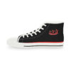 **Kicks – OSGOGO 3D Stripes – Men’s Red Print on Black High-Top - Image 12