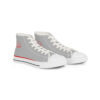 **Kicks – OSGOGO 3D Stripes – Men’s Red Print on Light Grey High-Top - Image 10