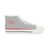 **Kicks – OSGOGO 3D Stripes – Men’s Red Print on Light Grey High-Top - Image 11