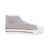 **Kicks – OSGOGO 3D Stripes – Men’s Red Print on Light Grey High-Top - Image 14