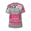 *Tee - All Over Print (Front & Back) –  Black Hole – Rare Essence – Magenta Print - Image 3