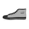 **Kicks – OSGOGO Stripes – Men’s Black Print on Light Grey High-Top - Image 12