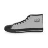 **Kicks – OSGOGO Stripes – Men’s Black Print on Light Grey High-Top - Image 13
