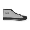 **Kicks – OSGOGO Stripes – Men’s Black Print on Light Grey High-Top - Image 14