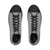 **Kicks – OSGOGO Stripes – Men’s Black Print on Grey High-Top - Image 9