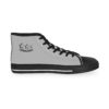 **Kicks – OSGOGO Stripes – Men’s Black Print on Light Grey High-Top - Image 11