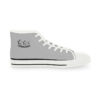 **Kicks – OSGOGO Stripes – Men’s Black Print on Light Grey High-Top - Image 5