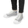 **Kicks – OSGOGO Stripes – Men’s Black Print on Light Grey High-Top - Image 8