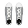 **Kicks – OSGOGO Stripes – Men’s Black Print on Grey High-Top - Image 2
