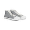 **Kicks – OSGOGO Stripes – Men’s Black Print on Grey High-Top - Image 4