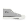 **Kicks – OSGOGO Stripes – Men’s Black Print on Light Grey High-Top