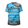 *Tee – All Over Print (Front & Back) – RFK Stadium - RE, Chuck, Benny, Junk, Hot Cold Sweat, Prophecy – Light Blue Print - Image 3