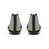 **Kicks – OSGOGO Stripes – Men’s Apple Green Print on Light Grey High-Top - Image 4