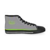 **Kicks – OSGOGO Stripes – Men’s Apple Green Print on Light Grey High-Top - Image 5