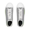 **Kicks – OSGOGO Stripes – Men’s Apple Green Print on Light Grey High-Top - Image 10