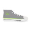 **Kicks – OSGOGO Stripes – Men’s Apple Green Print on Light Grey High-Top - Image 15