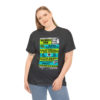 *Tee – Wilmer’s Park – RE, Chuck, EU, Benny, Hot Cold Sweat, Obsession - Lime Green & Light Blue Print on 4 Color Options - Image 3