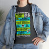 *Tee – Wilmer’s Park – RE, Chuck, EU, Benny, Hot Cold Sweat, Obsession - Lime Green & Light Blue Print on 4 Color Options - Image 7