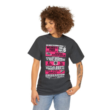 *Tee – Wilmer’s Park – RE, Chuck, EU, Benny, Hot Cold Sweat, Obsession - Pink Print on 4 Color Options - Image 2