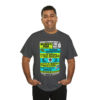 *Tee – Wilmer’s Park – RE, Chuck, EU, Benny, Hot Cold Sweat, Obsession - Lime Green & Light Blue Print on 4 Color Options