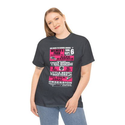 *Tee – Wilmer’s Park – RE, Chuck, EU, Benny, Hot Cold Sweat, Obsession - Pink Print on 4 Color Options - Image 30