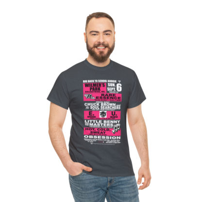*Tee – Wilmer’s Park – RE, Chuck, EU, Benny, Hot Cold Sweat, Obsession - Pink Print on 4 Color Options - Image 31