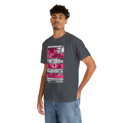 *Tee – Wilmer’s Park – RE, Chuck, EU, Benny, Hot Cold Sweat, Obsession - Pink Print on 4 Color Options - Image 32