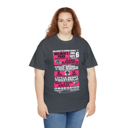*Tee – Wilmer’s Park – RE, Chuck, EU, Benny, Hot Cold Sweat, Obsession - Pink Print on 4 Color Options - Image 33