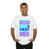 *Tee – Pension Building – Trouble, EU, Redds, Chuck – Blue, Purple & Light Blue Print on 4 Color Options