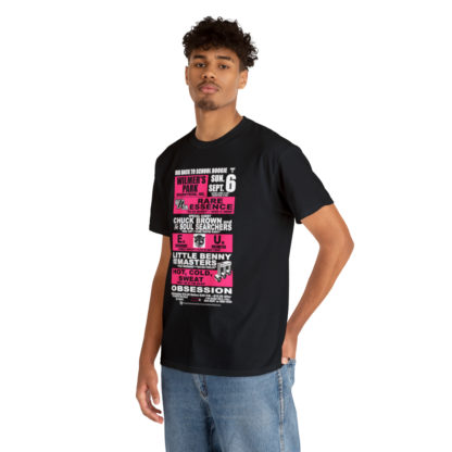 *Tee – Wilmer’s Park – RE, Chuck, EU, Benny, Hot Cold Sweat, Obsession - Pink Print on 4 Color Options - Image 14