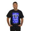 *Tee – Panorama Room – EU, Benny & Hot Cold Sweat – Electric Blue Print on 4 Color Options