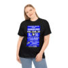 *Tee – Panorama Room – EU, Benny & Hot Cold Sweat – Electric Blue Print on 4 Color Options - Image 3