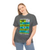 *Tee – Wilmer’s Park – RE, Chuck, EU, Benny, Hot Cold Sweat, Obsession - Lime Green & Light Blue Print on 4 Color Options - Image 21