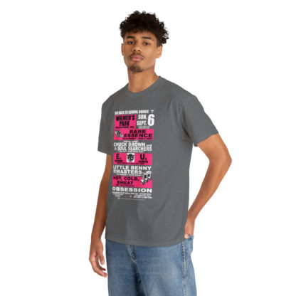 *Tee – Wilmer’s Park – RE, Chuck, EU, Benny, Hot Cold Sweat, Obsession - Pink Print on 4 Color Options - Image 23