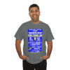 *Tee – Panorama Room – EU, Benny & Hot Cold Sweat – Electric Blue Print on 4 Color Options - Image 10