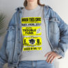 *Tee –Disco Tres Chic – Trouble Funk, EU – Yellow Print on 4 Color Options - Image 7