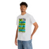 *Tee – Wilmer’s Park – RE, Chuck, EU, Benny, Hot Cold Sweat, Obsession - Lime Green & Light Blue Print on 4 Color Options - Image 14