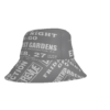 *Bucket Hat – NW Gardens – Mass Extinction – White Print on 12 Color Options (No Background Images) - Image 10
