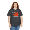 OSGOGO – Orange Fire, White & Grey Print Tee - Image 24