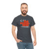 OSGOGO – Orange Fire, White & Grey Print Tee - Image 31