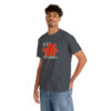 OSGOGO – Orange Fire, White & Grey Print Tee - Image 32