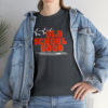 OSGOGO – Orange Fire, White & Grey Print Tee - Image 34